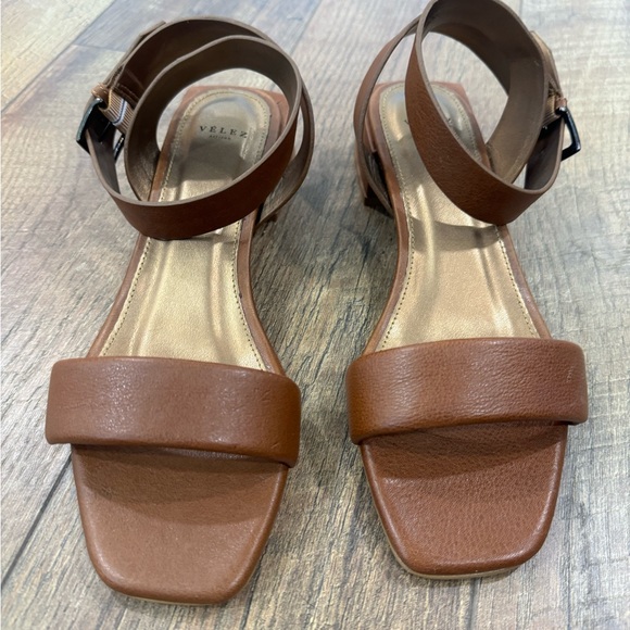Velez Genuine Leather Strappy Sandals V - Picture 2 of 5